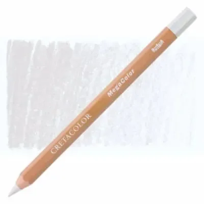 Cretacolor Megacolor Kalın Kuru Boya Kalemi Permanent White 29101