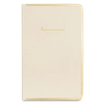 Victorias Jour Monaco Vegan Deri Sert Kapak Defter 96 Yp 13x21 Çiz Krem