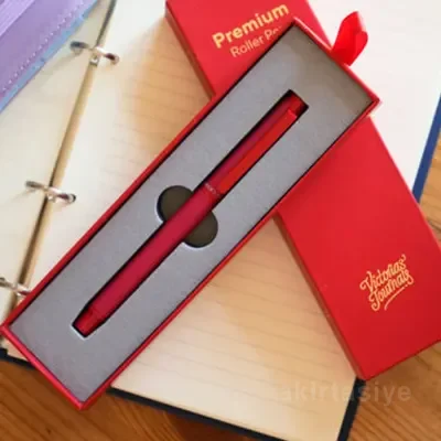 Premium Roller Kalem Kutulu-kırmızı