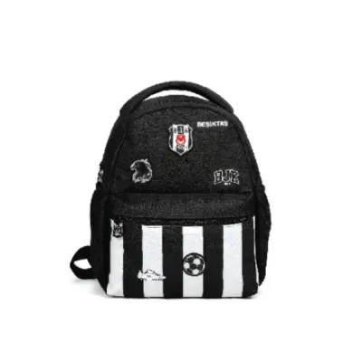 Beşiktaş Anaokulu Çantası Dokuma Etiket Ve Baskı Detaylı 26376