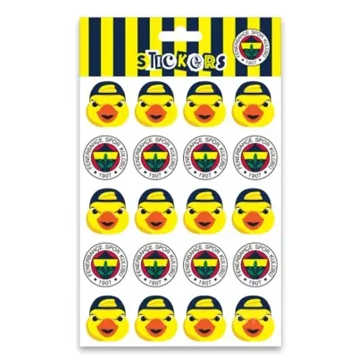 Fbst26013 Fenerbahçe Arma Ve Yellow Canary Sticker