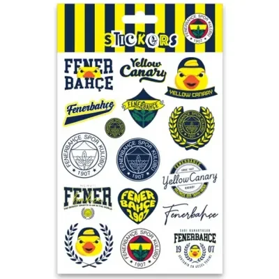 Fbst26004 Fenerbahçe Yellow Canary Sticker Sheet