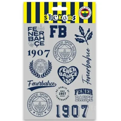 Fbst26008 Fenerbahçe Gri Lacivert Sticker Sheet
