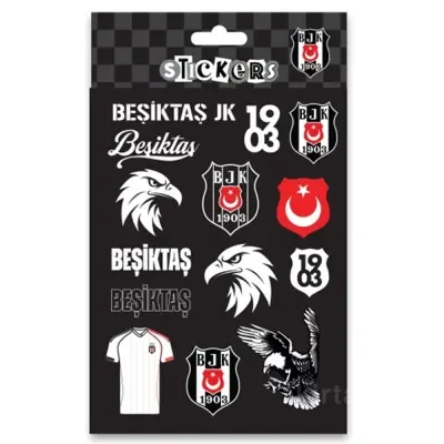 Bjkst26003 Beşiktaş Jk Siyah Sticker Sheet