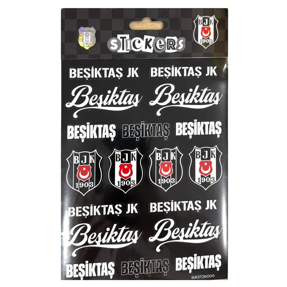 Bjkst26009 Beşiktaş Yazı Sticker Sheet