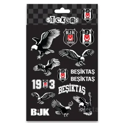 Bjkst26014 Beşiktaş Siyah Beyaz Kartal Sticker She